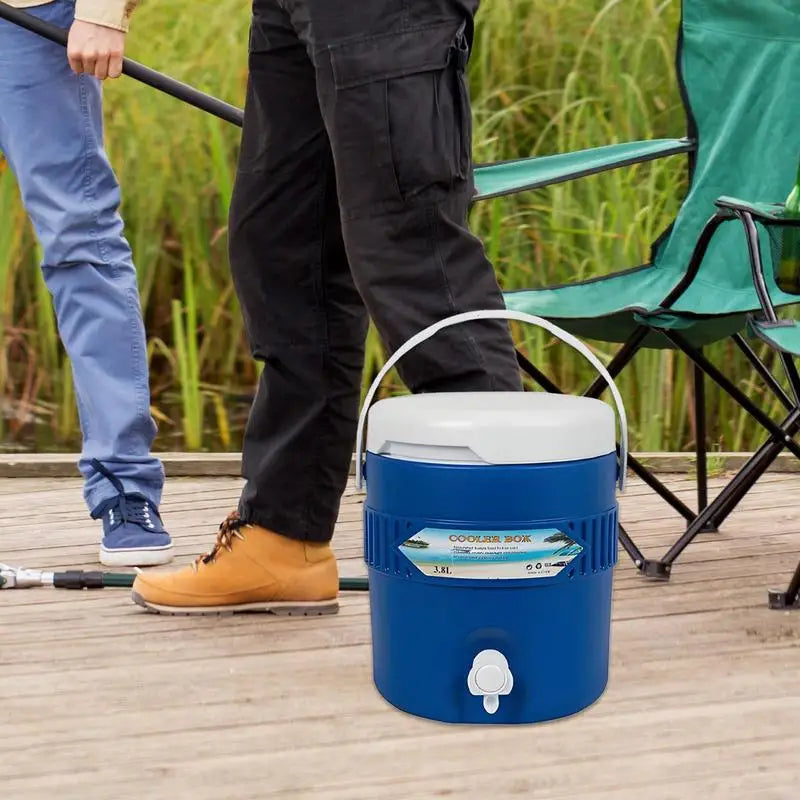3.8L Camping Coolers Long-Lasting Insulation Portable Drink Dispensers Beverage Serveware for Outdoor Events 