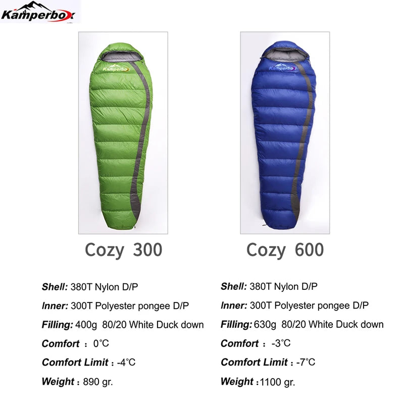Cold Down Sleeping Bag Camping