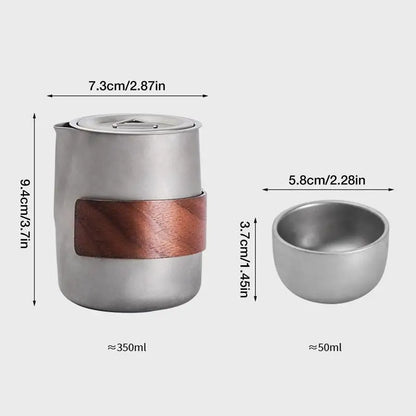 Camping Lightweight Titanium  3 Cups  For Hiking Picnic