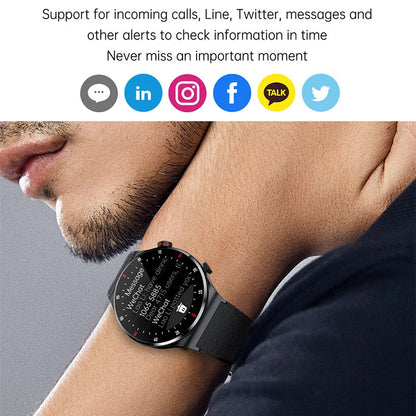 Business Smart Watch Men Bluetooth Call Health Sleep