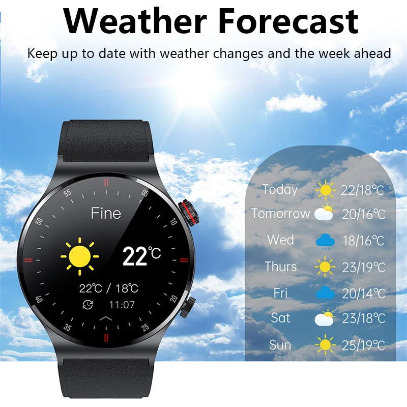 Business Smart Watch Men Bluetooth Call Health Sleep