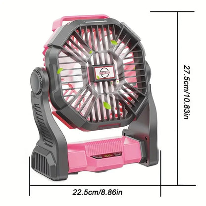Charging + Lighting + Fan Three-In-One Electric Camping