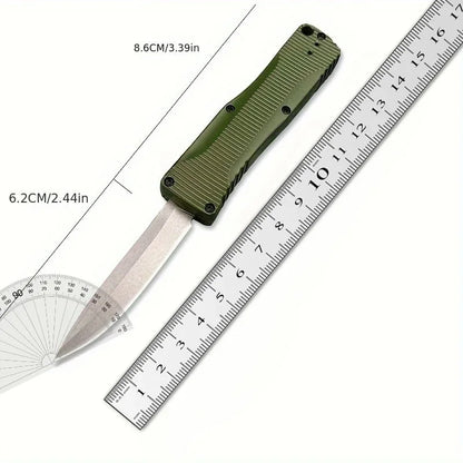 BM 4850 Push Button Knife Zinc Alloy Handle 440C Blade Outdoor Camping Adventure Fishing Cutting Daily Carry Multi-purpose Tools