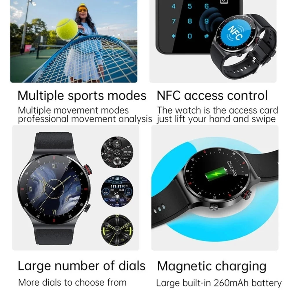 Business Smart Watch Men Bluetooth Call Health Sleep