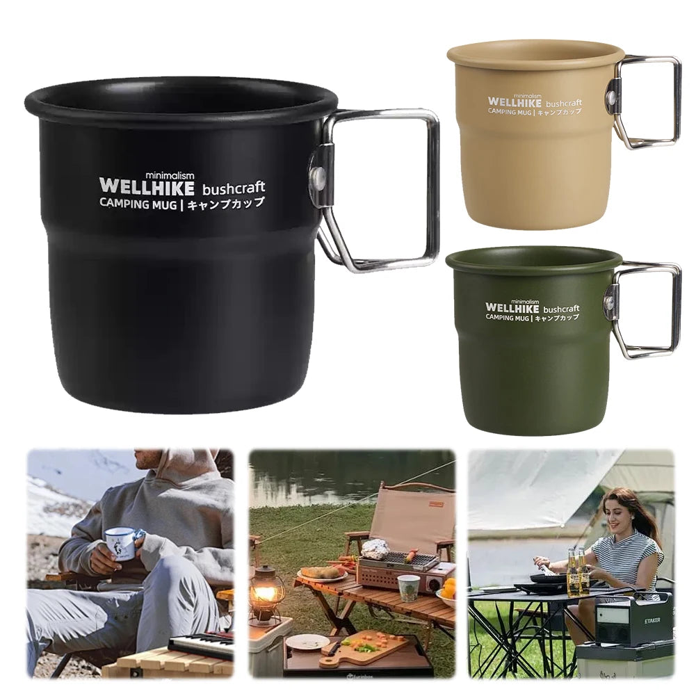 Camping Mug Titanium Cup Tourist Tableware