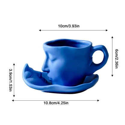 Creative Face Shape Porcelain Cup Wedding Gifts