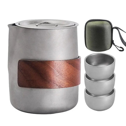 Camping Lightweight Titanium  3 Cups  For Hiking Picnic
