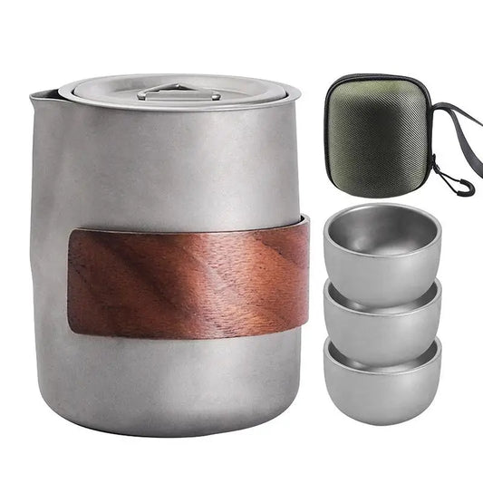 Camping Lightweight Titanium  3 Cups  For Hiking Picnic