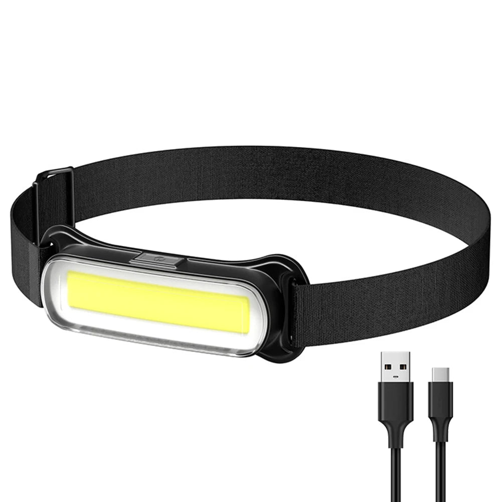 USB Rechargeable LED Headlamp WaterproofHeadband Head Light for Outdoor Camping Running Cycling Fishing