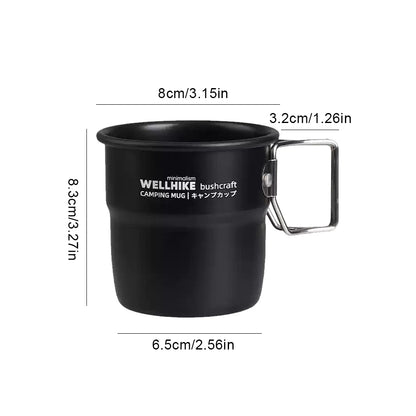 Camping Mug Titanium Cup Tourist Tableware
