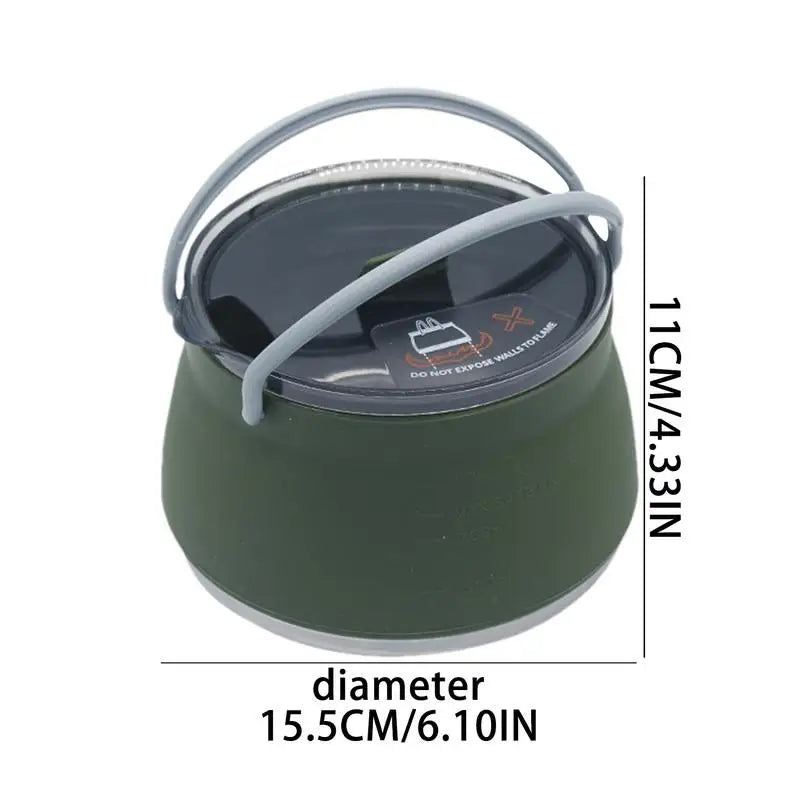 Foldable Silicone Travel Coffee Pot