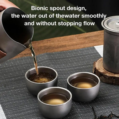 Camping Lightweight Titanium  3 Cups  For Hiking Picnic