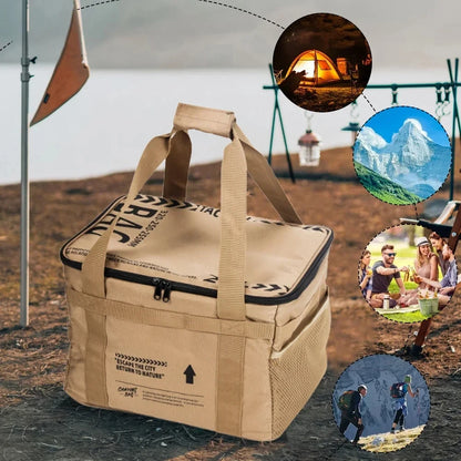 30-42L Tactical Camping Storage Bag - Insulated Folding Box for Picnic,
