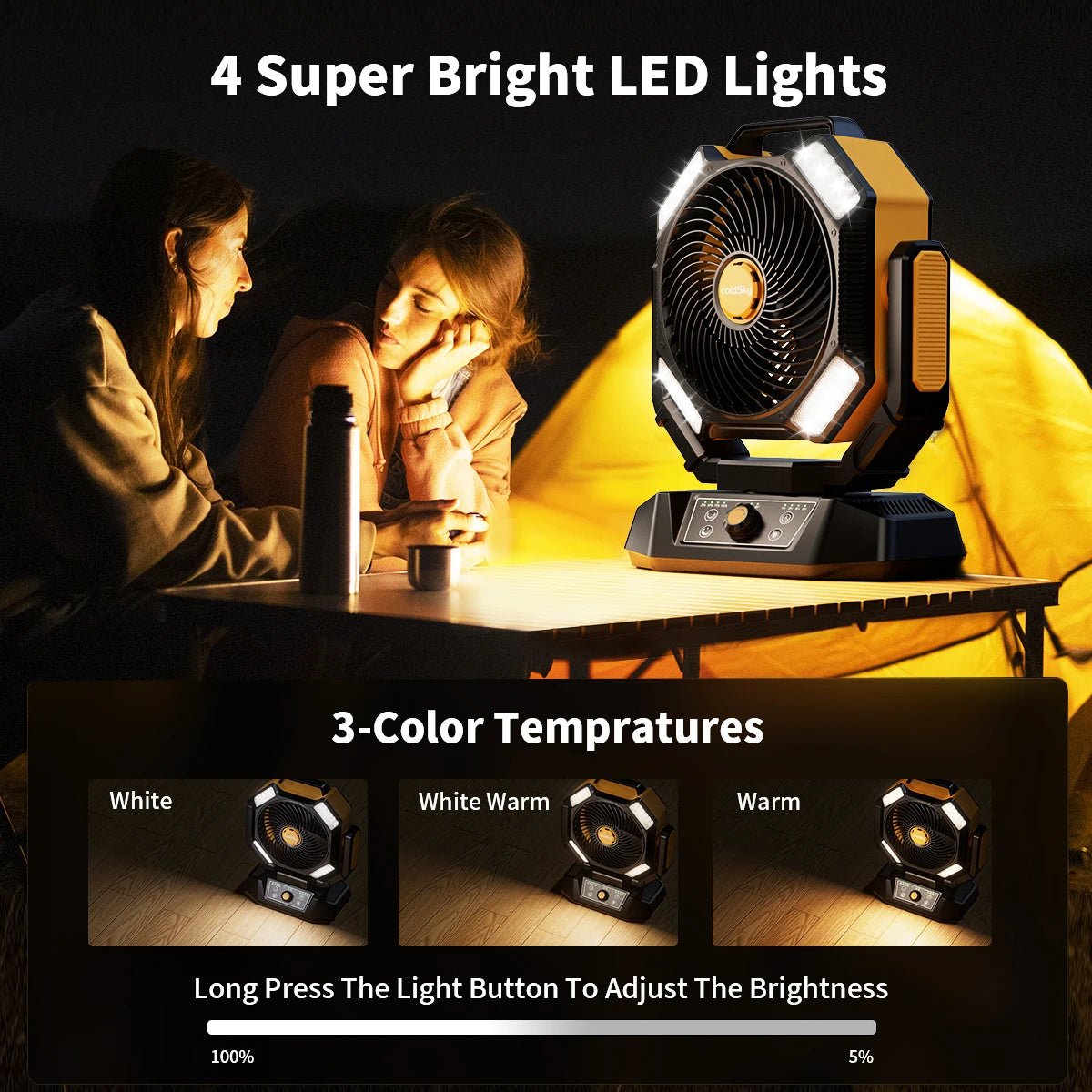Battery Operated Fan Portable Camping