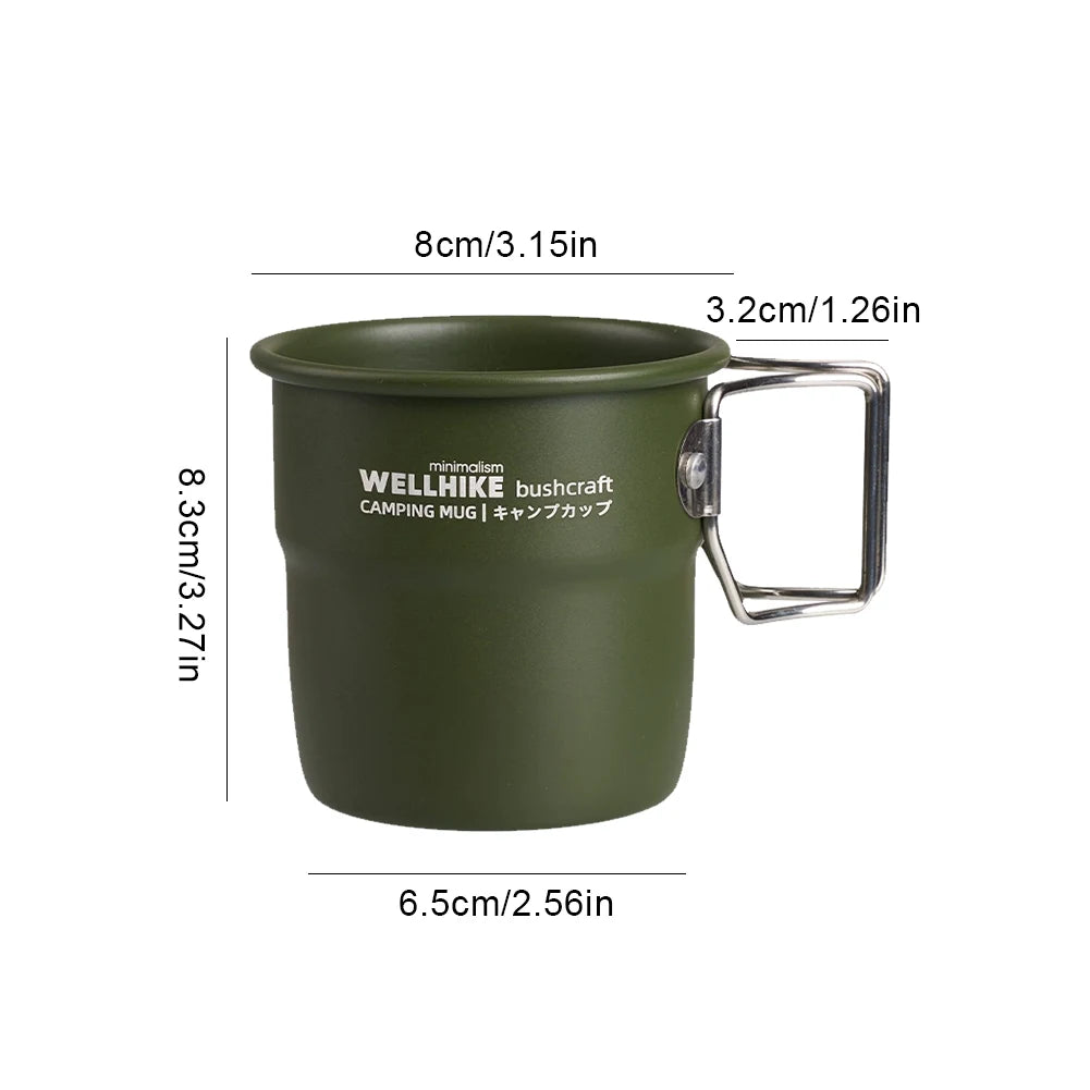 Camping Mug Titanium Cup Tourist Tableware