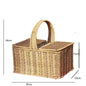 Woven Wicker Basket Picnic Camping Storage Home Decor