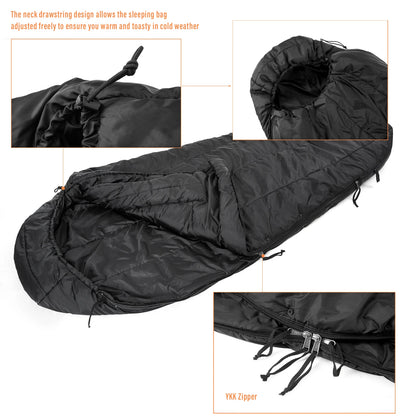 Sleeping Bag, Army Modular Sleep System for All Season