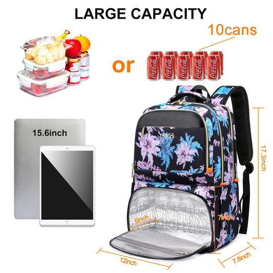 Lunch Backpack Insulated Cooler Picnic Bag Women's Camping