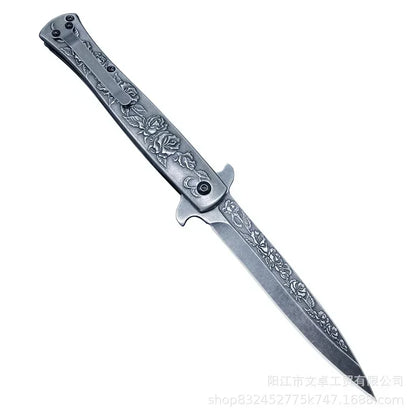 Outdoor Portable Folding Knife Self Defense Survival tool