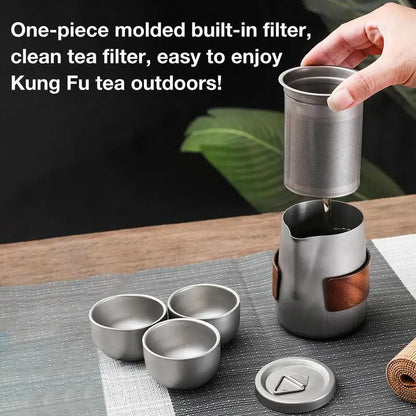 Camping Lightweight Titanium  3 Cups  For Hiking Picnic