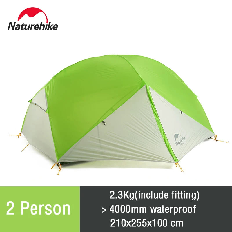 2 Person Camping Tent Ultralight  Nylon Backpacking Waterproof