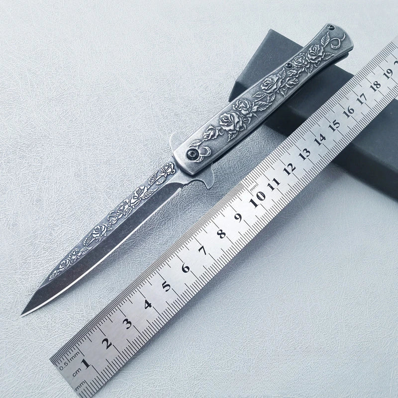 Outdoor Portable Folding Knife Self Defense Survival tool