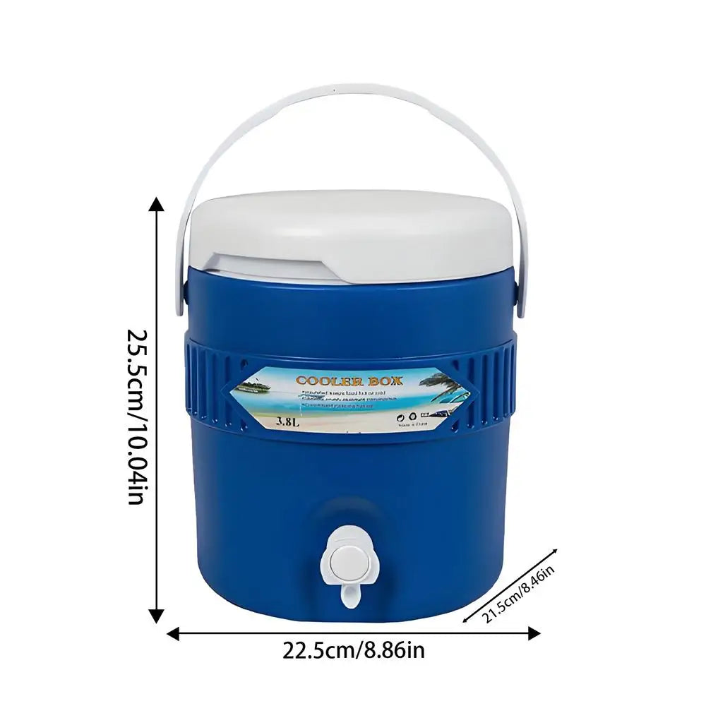 3.8L Camping Coolers Long-Lasting Insulation Portable Drink Dispensers Beverage Serveware for Outdoor Events ﻿