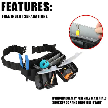 Multi-Functional Fishing Waist Belt Bait Box